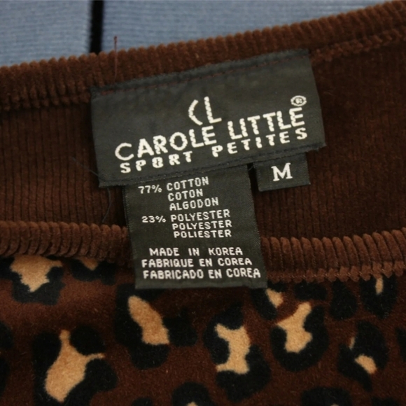 Vintage 1990s Shift Dress Leopard Print Velour Velvet Jumper Brown Grunge VTG - Picture 8 of 9